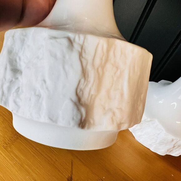 2 Bareuther Waldsassen Vase 241 Textured Tree Bark Bavaria Germany 5.5" MCM 6014 - Picture 6 of 11